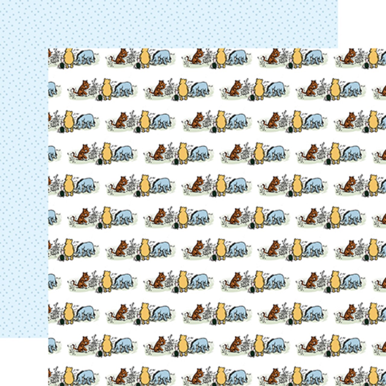 Winnie The Pooh Friends Forever 12x12 Double-Sided Light Cardstock Paper
